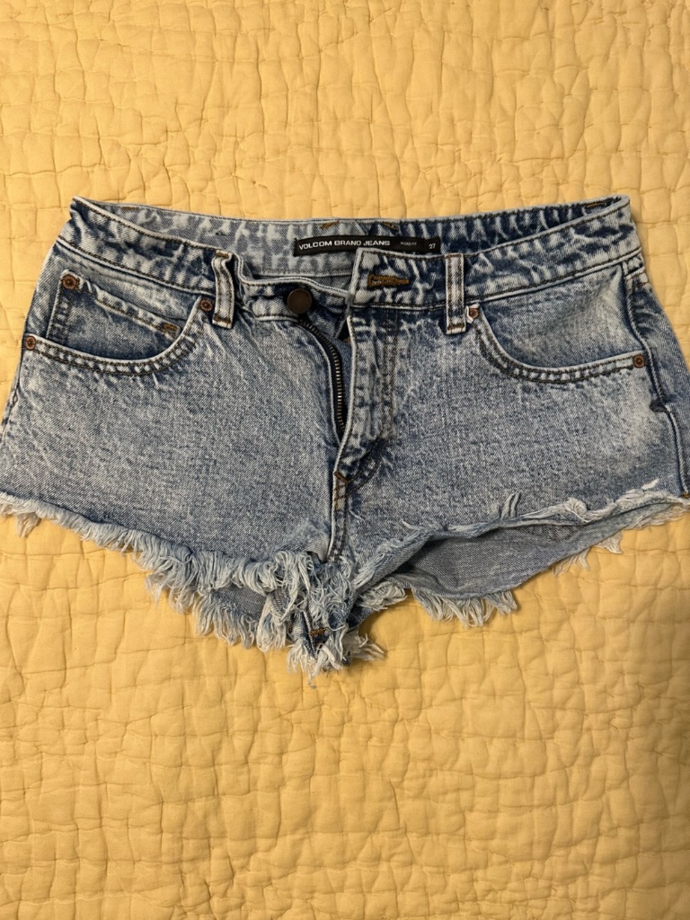 Volcom Distressed Denim Cutoff Shorts